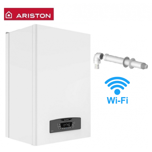Caldaia Ariston a condensazione Clas B One 35kw con accumulo 40 lt WiFi integrato metano o gpl kit fumi omaggio