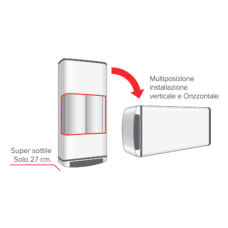 SCALDABAGNO SCALDACQUA ELETTRICO ARISTON con accumulo Velis Pro Dry WiFi 50 Litri – MULTIPOSIZIONE 3100908