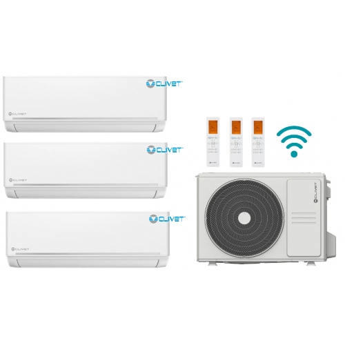 Condizionatore Clivet climatizzatore serie EZCool 9000+9000+9000 trial split est MU2-Y61M 21000 btu A++ R32 WiFi opzionale NEW