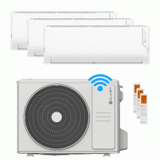 Condizionatore Clivet climatizzatore serie CRISTALLO2 trial split 9000+9000+9000 esterna MU2-Y 61M gas R32 WiFi INTEGRATO 9+9+9