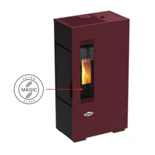 Kalor Stufa a pellet ad aria Mini 5.S INGOMBRO RIDOTTO 4,9kw mc 135 Conto Termico 2.0 Wifi Opzionale
