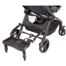 Lascal Pedana passeggino Universale BuggyBoard Mini (grigio) Antisciovolo 3D - Peso max 22 kg Tavola con rotelle 