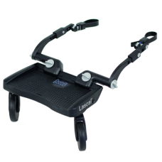 Lascal Pedana passeggino Universale BuggyBoard Mini (grigio) Antisciovolo 3D - Peso max 22 kg Tavola con rotelle 