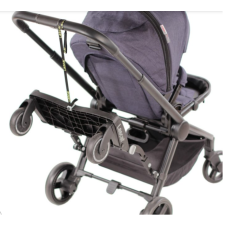 Lascal Pedana passeggino Universale BuggyBoard Mini (grigio) Antisciovolo 3D - Peso max 22 kg Tavola con rotelle Ruote catarifrangenti