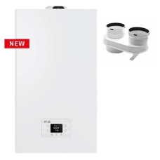 Riello caldaia a condensazione RLT 30 KIS METANO + kit fumi sdoppiato 30kw Low Nox cod 20216033