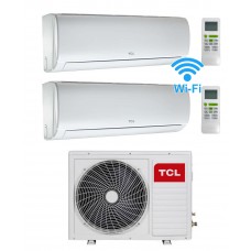 Climatizzatore Tcl condizionatore ELITE dual split 9000 12000 esterna MT1820 classe A++ WiFi incluso 9+12