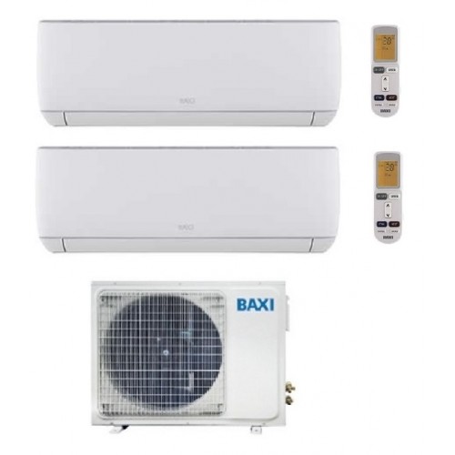 Climatizzatore Baxi ASTRA dual split 12000 12000 est LSGT502M 18000 btu A++ R32 inverter pompa di calore WiFi opzionale
