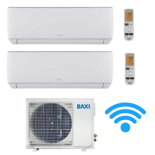Climatizzatore Baxi ASTRA dual split 9000 12000 est LSGT502M 18000 btu A++ R32 inverter pompa di calore WiFi INCLUSO