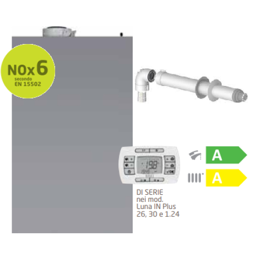 Baxi caldaia a condensazione LUNA IN PLUS Incasso 30kw per esterno A7736265 kit fumi coassiale omaggio WiFi Metano o Gpl Baxi caldaia a condensazione LUNA IN PLUS Incasso 30kw per esterno A7736265 kit fumi coassiale omaggio WiFi Metano o Gpl