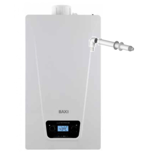 Baxi caldaia a condensazione Luna Prime 24 kw metano gpl con kit fumi coassiale omaggio