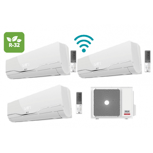Climatizzatore RIELLO AARIA PLUS inverter trial split 9+9+9 esterna 355 P R32 Wifi Opzionale A++ Nuovo modello Wifi Opzionale