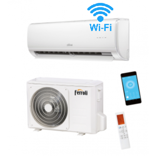Climatizzatore Ferroli condizionatore GIADA S 9000 btu 2CP001HF inverter R32 A++ Wifi integrato Alexa Google Home NEW