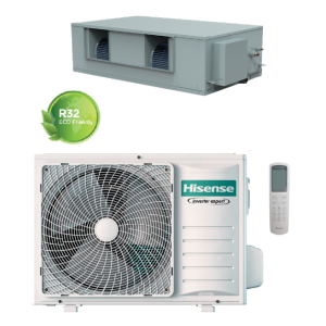 Hisense Canalizzato AUD250UX4RPH8 85000 btu R32 WiFi opzionale Nuovo modello +Comando a filo TURBO *TRIFASE