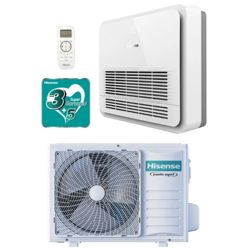 Hisense Climatizzatore Console pavimento 9000 btu serie TURBO AKT26UR4RK8 gas R32 classe A++ Wifi opzionale