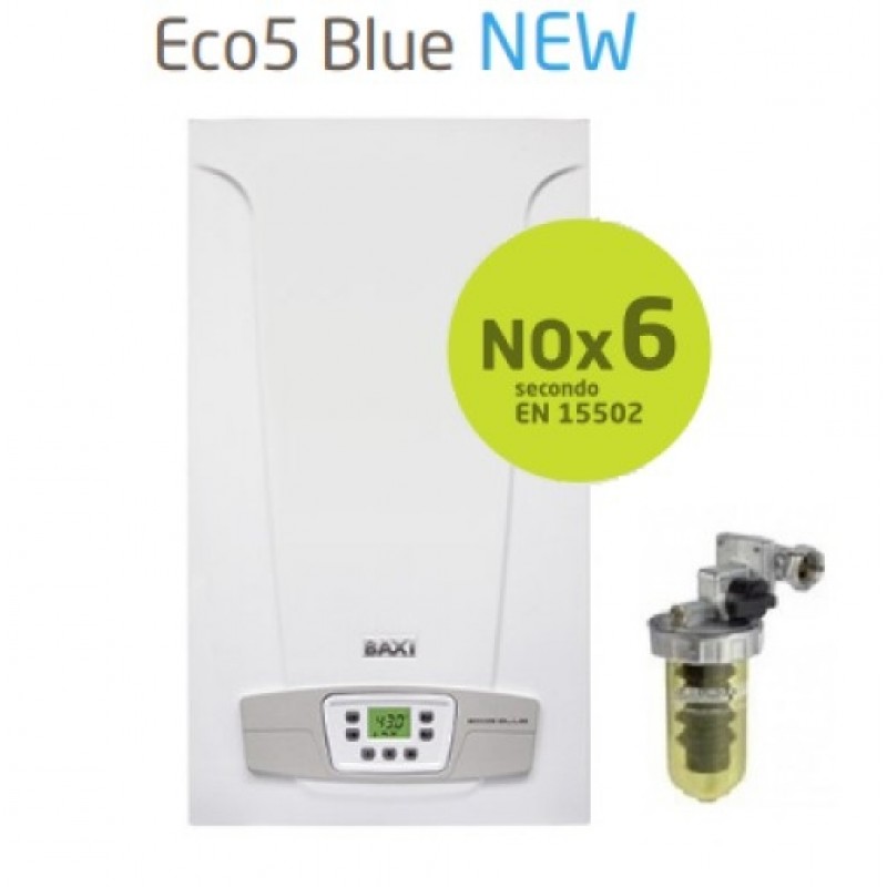 Caldaia Baxi camera aperta ECO5 BLUE 24 kw + FILTRO POLIFOSFATI ...