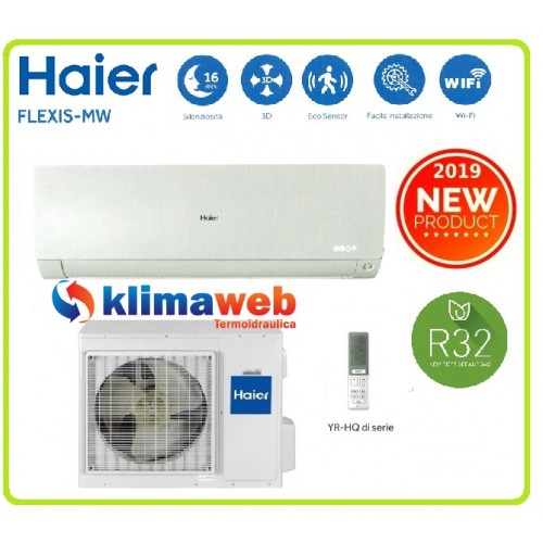 Climatizzatore Haier Flexis Plus 12000 btu AS35S2SF1FA-MW3 Bianco inverter gas R32 classe A+++ Wifi integrato ultimo modello 