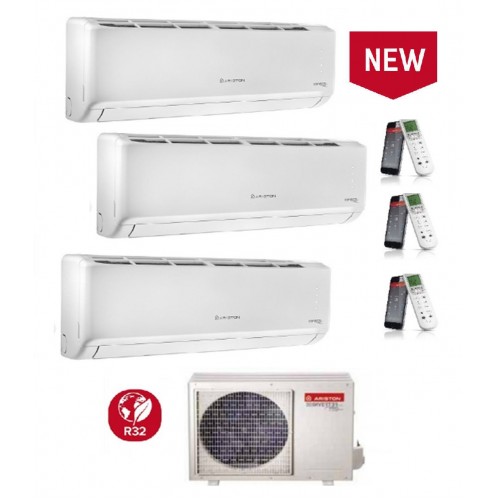 Climatizzatore Condizionatore Ariston serie ALYS R32 trial split 12000+12000+12000 esterna 80 XD0-O 12+12+12 Classe A++ WI-FI Opzionale - Funziona AUTO PULENTE - ULTIMO MODELLO!!!
