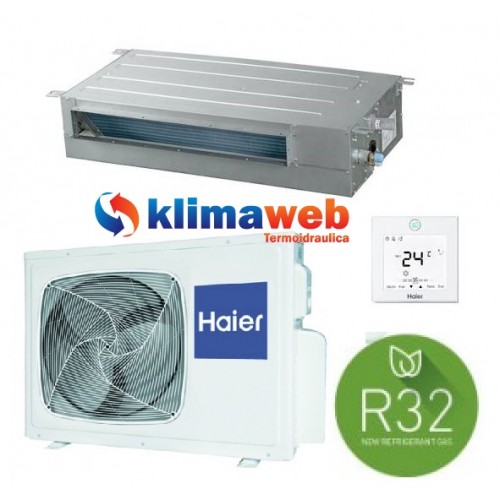 Climatizzatore Condizionatore Canalizzato Slim Bassa Pressione 9000 btu AD35S2SS1FA GAS R32 Inverter Classe A+++ PANNELLO ACQUISTABILE SEPARATAMENTE