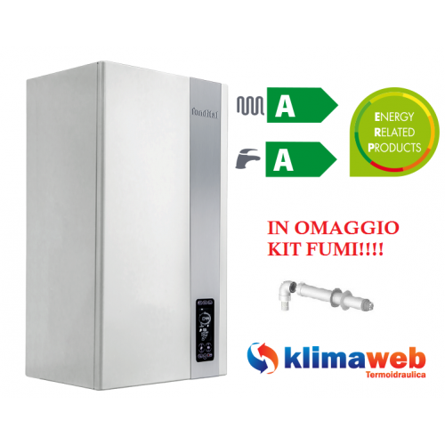 Caldaia a condensazione a premiscelazione ITACA KC 28KW camera stagna New Erp Kit Scarico Fumi omaggio gpl