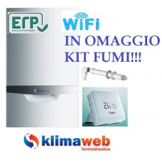 Caldaia Ecotec Plus vmw 256/5-5 vSMART WiFi a condensazione nuova tecnologia erp 25 kw in omaggio kit fumi