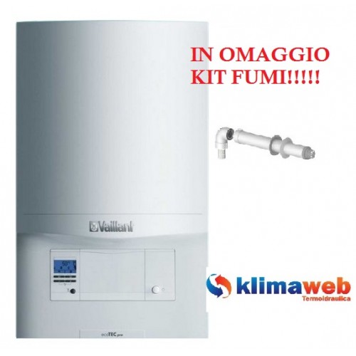 Caldaia Ecotec pro VMW 236/5-3 a condensazione nuova tecnologia erp 23,5 kw in omaggio kit fumi