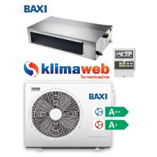 Climatizzatore Condizionatore Baxi monosplit CANALIZZATO 24000 btu Light Commercial DC inverter classe A++/A+ RZGND70 Gas R32 Wifi opzionale