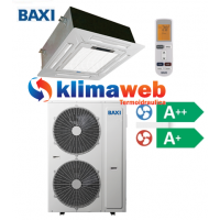 Climatizzatore Condizionatore Baxi monosplit CASSETTA 4 VIE 36000 btu DC inverter classe A++/A+ RZBK100 Gas R410