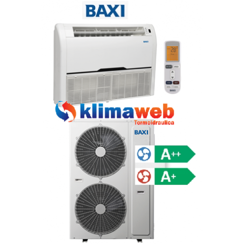 Climatizzatore Condizionatore Baxi monosplit Pavimento/Soffitto 36000 btu DC inverter classe A++/A+ RZN100 Gas R410
