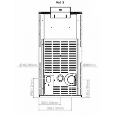 Kalor Stufa a pellet ad aria linea perfecta acciaio mod GRETA 8 7kw mc160 (fino a 60 mq) Conto Termico 2.0 Wifi Opzionale